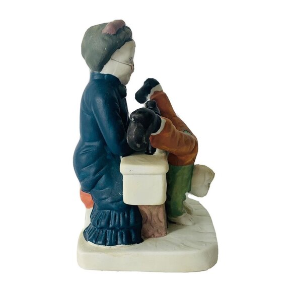 Lefton Grandma Sewing Figurine Humorous Craft Room Decor VTG 50s Kitsch Gift - Picture 4 of 12